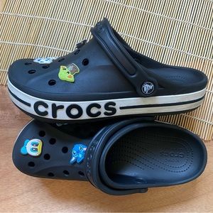 Crocs, Black w/White, Size: M 8, W 10